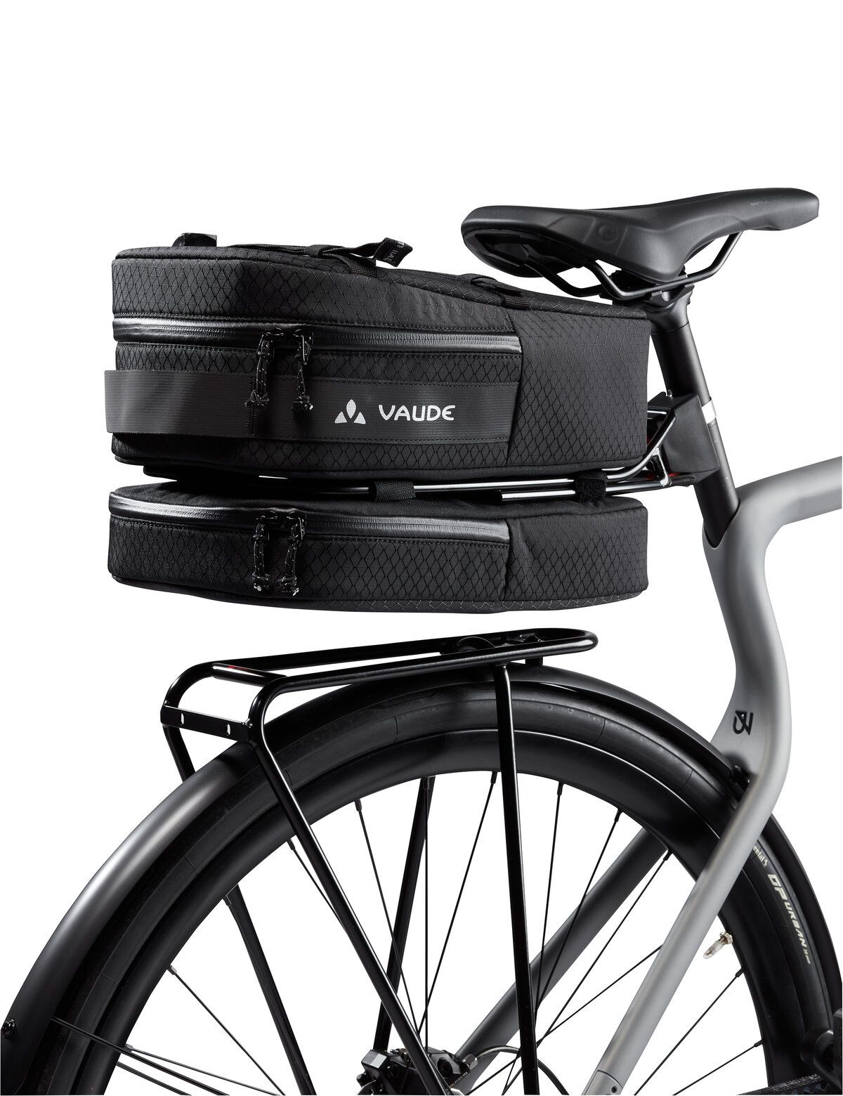 Eine Fahrradtasche mit Klickfix Contour-Adapter