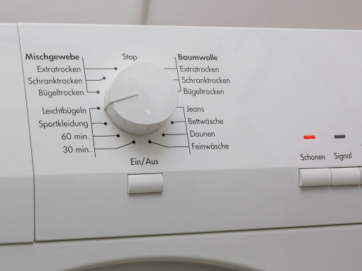 Einstellarmatur eines Trockners