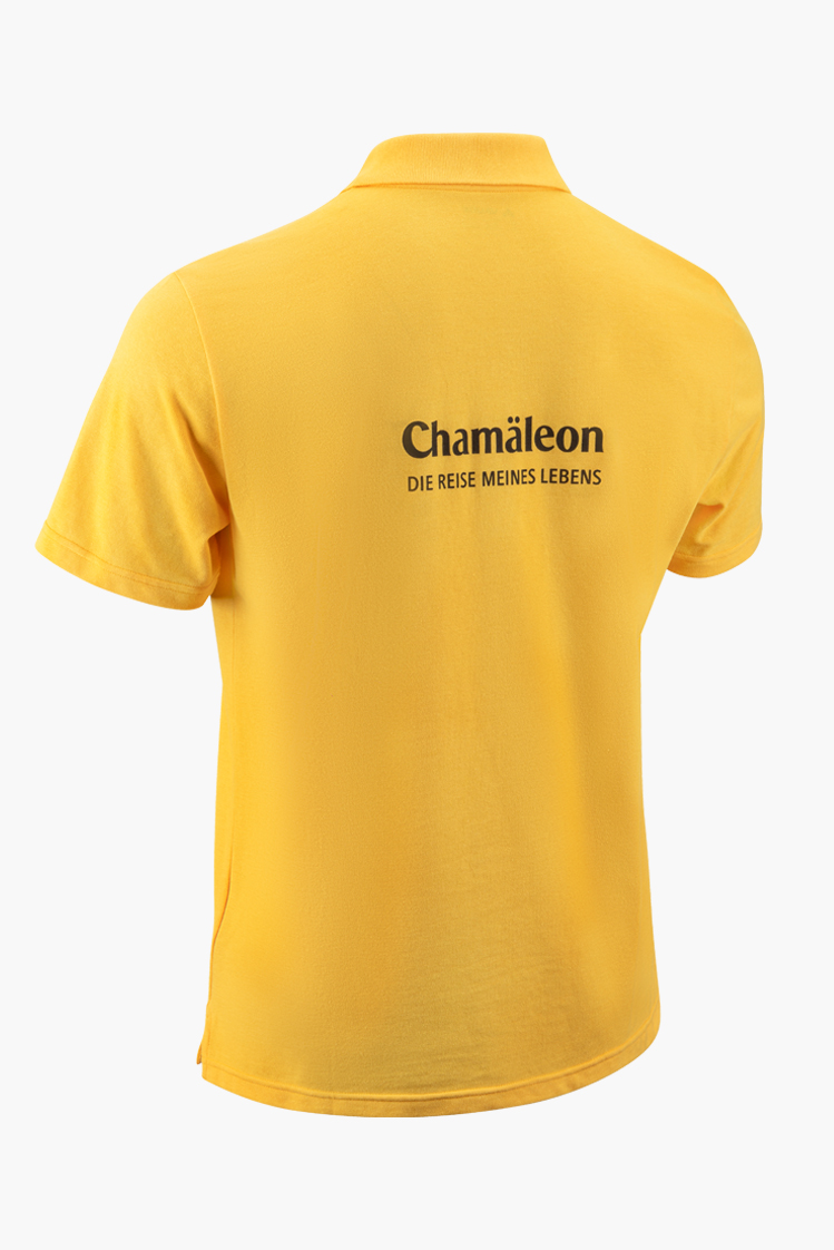 Backansicht Chamaeleon Poloshirt Backansicht Chamaeleon Poloshirt