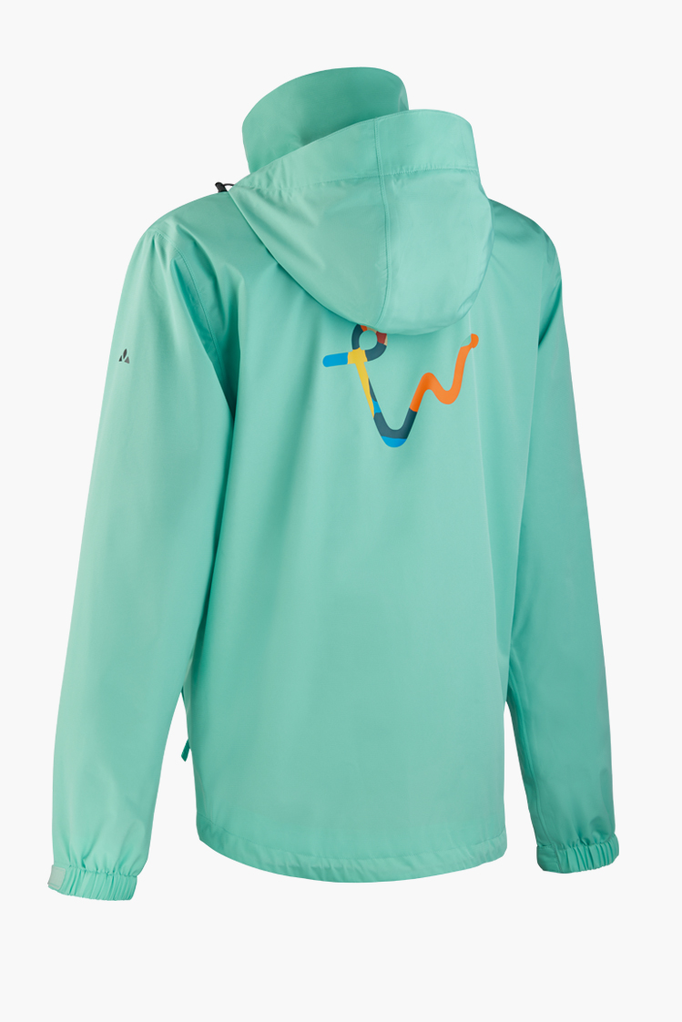 Backansicht VAUDE Jacke in türkis der LGS Wangen