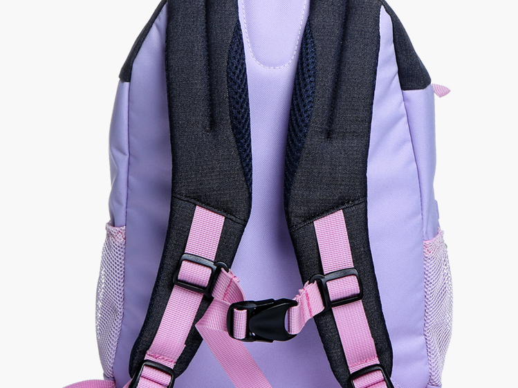 Rückansicht Twinkle Kid Rucksack in lavendel