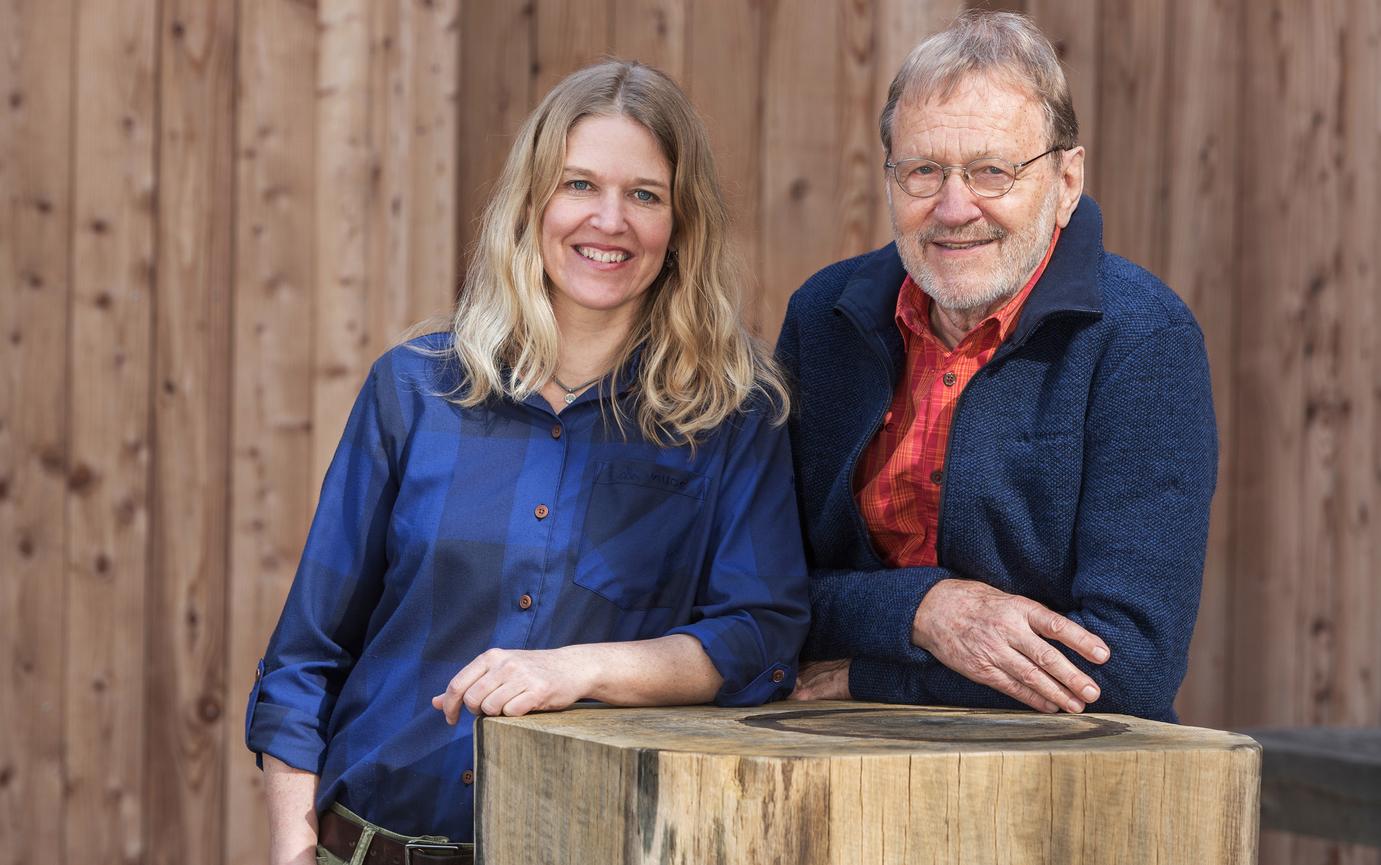 Tochter und Vater - Antje und Albrecht von Dewitz von VAUDE